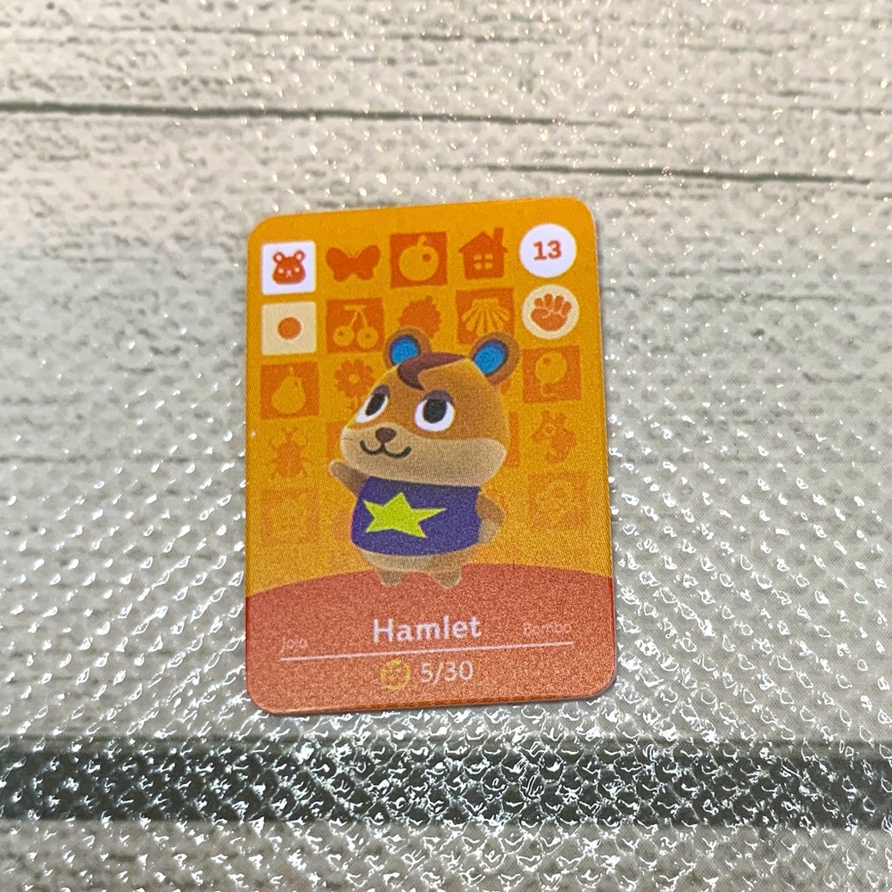 Animal Crossing Amiibo Hamlet Mini NFC Card Scan in Villager ACNH Switch.